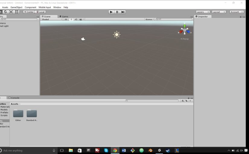 Unity screen